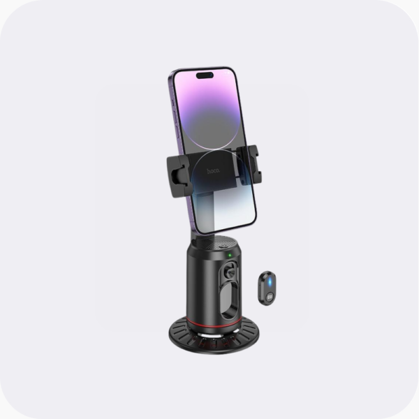 Hoco K23 Lotus Smart 360 Degrees Auto Face Tracking Black Color - Image 3